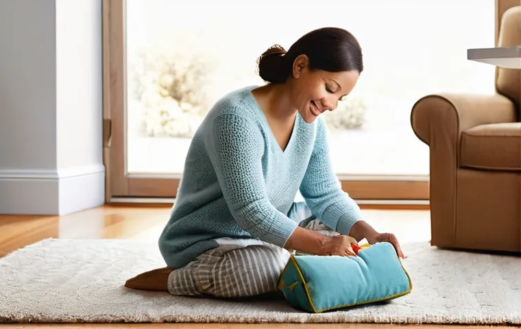 에어타카와 전동타카 차이 - **Prompt 2: Casual Home DIY with a Cordless Electric Tacker**
    A cheerful young woman, around 28 ...