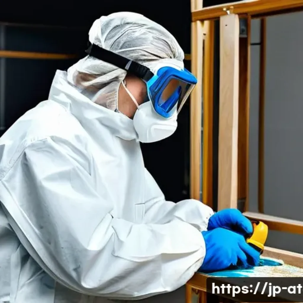 에어 스프레이건 사용법 - **Prompt 1: The Art of Spray Painting**
    A focused person, wearing protective goggles and a clean...
